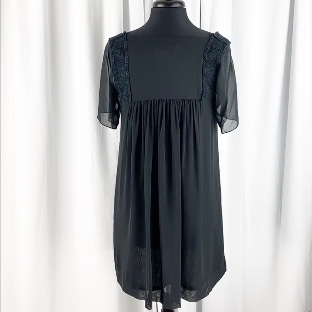 SOLD See By Chloe 100% Silk Babydoll Lace Detail - Picture 5 of 8